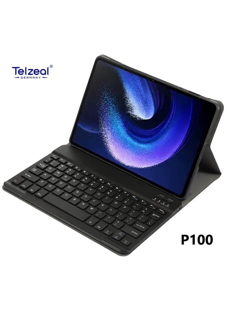 Telzeal P100 10.1 Inch Android 13 Tablet with 5G WiFi and Dual SIM 12GB RAM 512GB ROM 8000 mAh High Capacity Battery Wireless Keyboard and Mouse Green - Image 3
